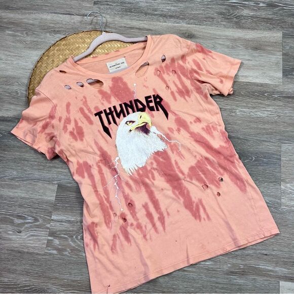 Thunder bird distressed graphic tee oversized cotton on - Picture 1 of 3